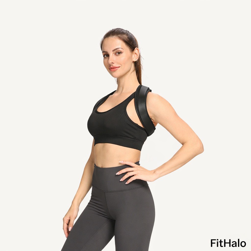 Correcteur de posture anti-dos voûté – Ceinture de maintien du dos et de correction de posture Fithalo