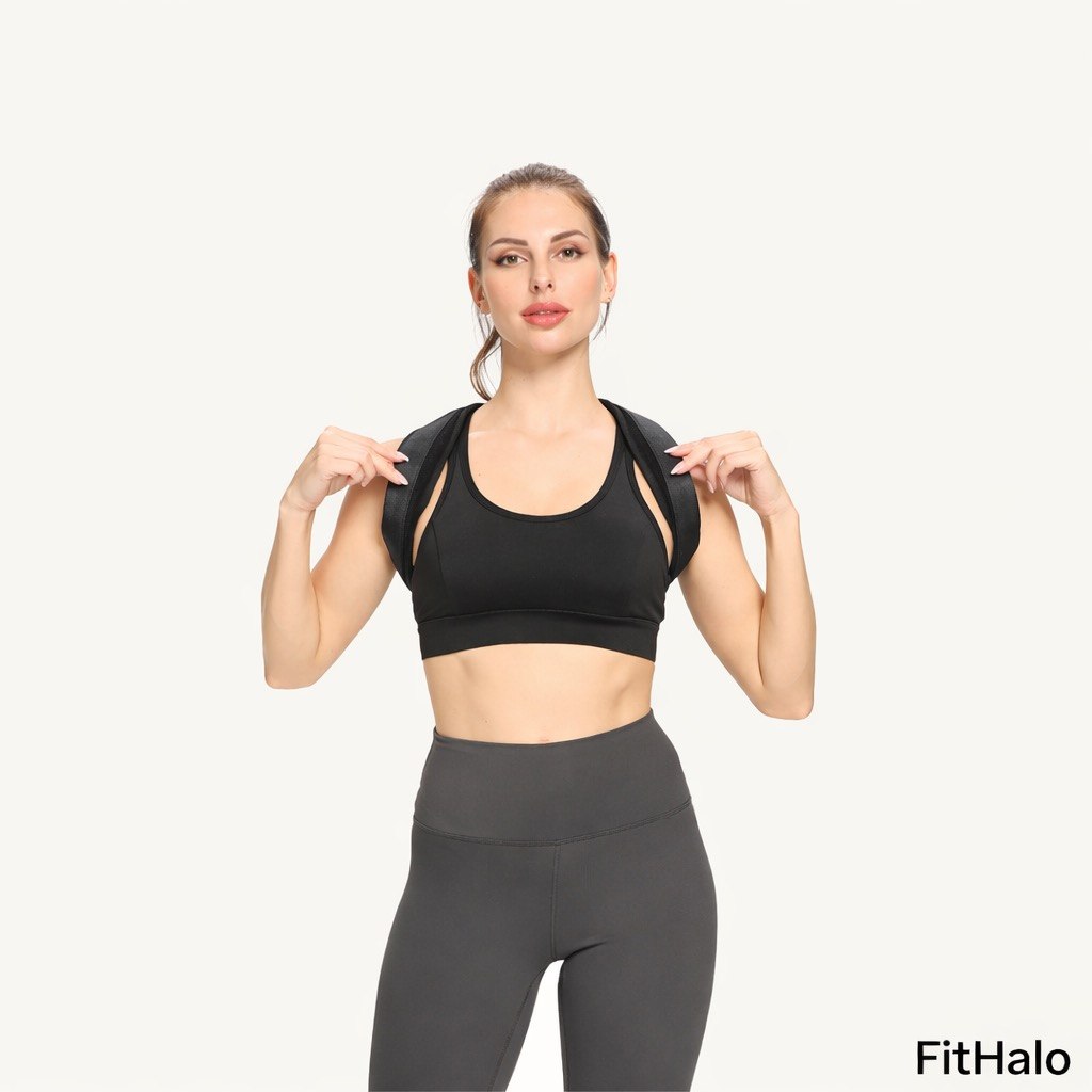 Correcteur de posture anti-dos voûté – Ceinture de maintien du dos et de correction de posture Fithalo