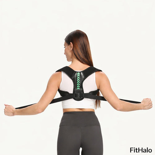 Correcteur de posture anti-dos voûté – Ceinture de maintien du dos et de correction de posture Fithalo