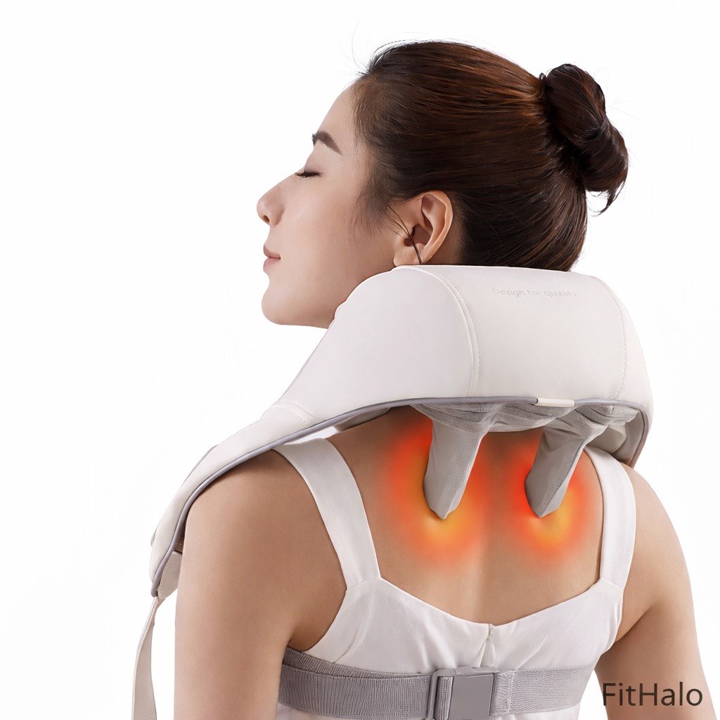 Masseur électrique de la nuque et des épaules avec pétrissage (clip oblique) Fithalo