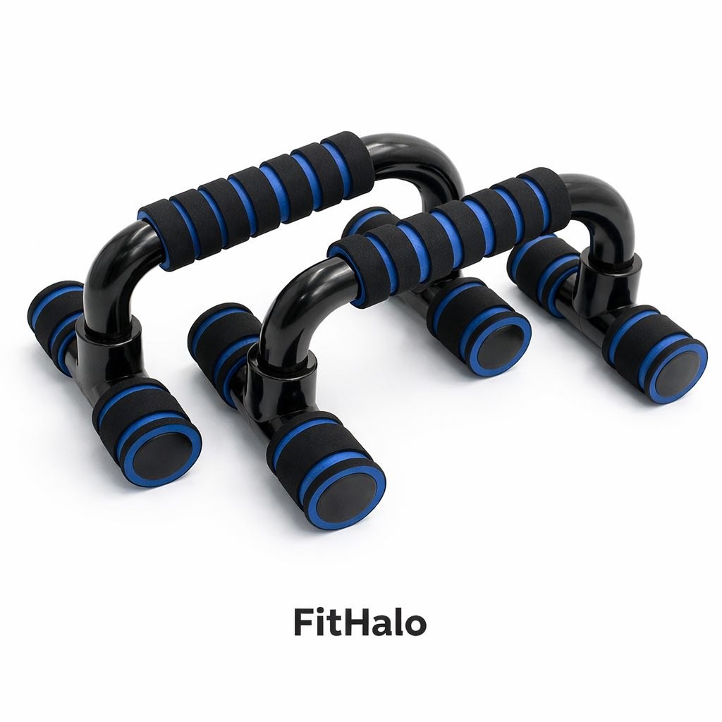 Barres de pompes fitness – supports push-up pour entraînement en salle et à domicile Fithalo