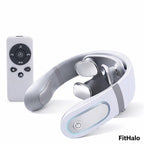 Masseur cervical intelligent multifonction électrique à infrarouge lointain avec double tête de vibration Fithalo